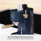 Thyme & Table Barista Mini Espresso Machine with 15-Bar Pressure and Steam Wand, Sand White