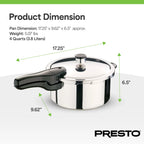 Presto? 6 Quart Stainless Steel Pressure Cooker