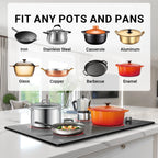 30 Inch Electric Cooktop 4 Burners, Sumaki Built-in Electric Burner with 4 Burners, 240V Power Control by Knob, 7000W Electric Stove with Hot Surface Indicator