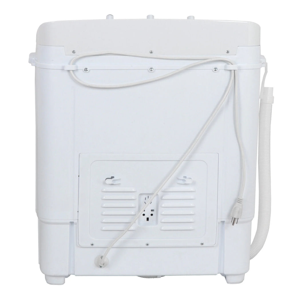 Compact Mini Twin Tub Washing Machine Portable 13lbs Laundry Washer and Dryer