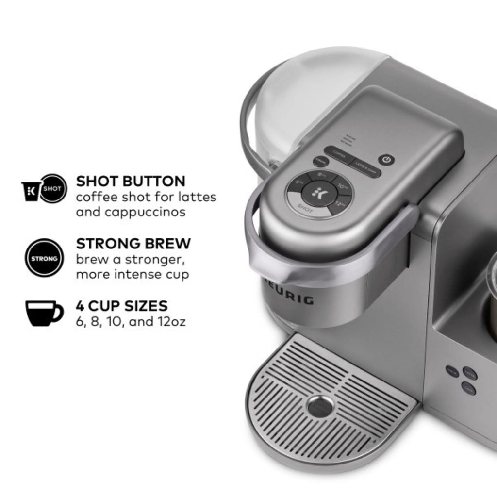 Keurig K-Cafe Single Serve K-Cup Coffee Maker, Latte Maker and Cappuccino Maker, Dark Charcoal