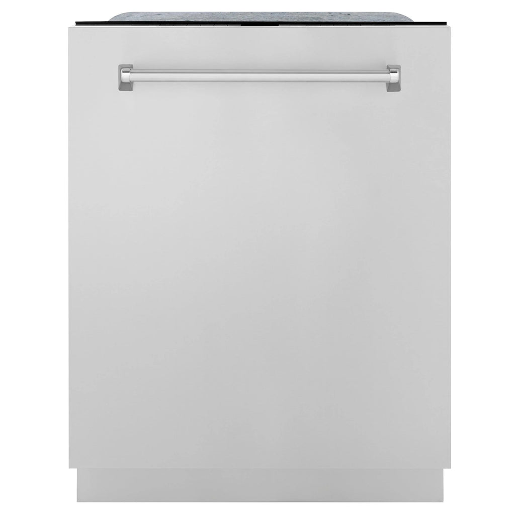 ZLINE 24 In. Monument Series 3rd Rack Top Touch Control Dishwasher in Black Matte, 45dBa, DWMT-BLM-24