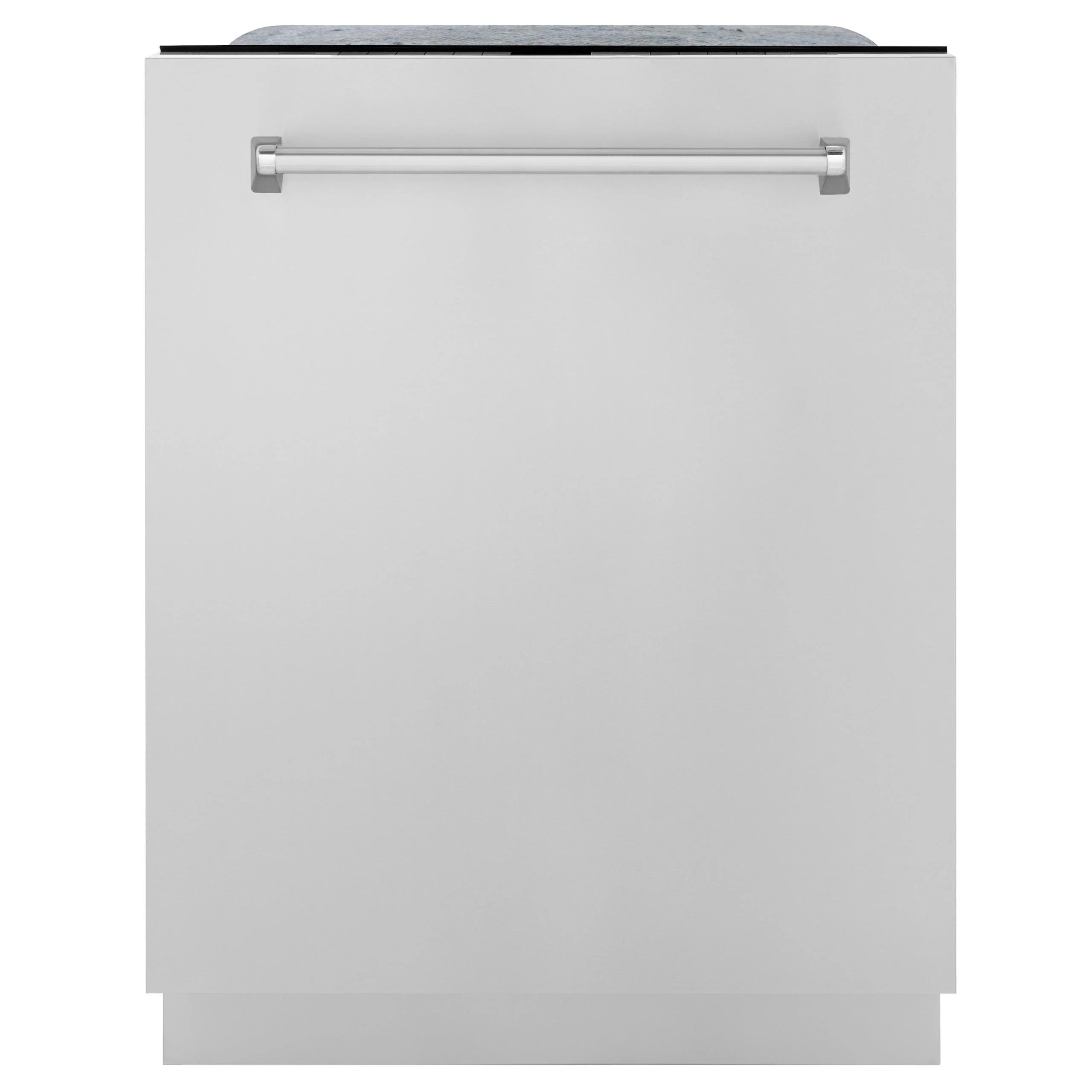 ZLINE 24" Monument Series 3rd Rack Top Touch Control Dishwasher in Black Stainless Steel with Stainless Steel Tub, 45dBa