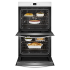 Whirlpool 30 Inch Double Thermal Self Clean Oven WOED5030LW