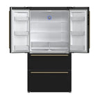 Forno Espresso Moena 36-inch French Door Refrigerator in Black, 19.2 Cu.ft