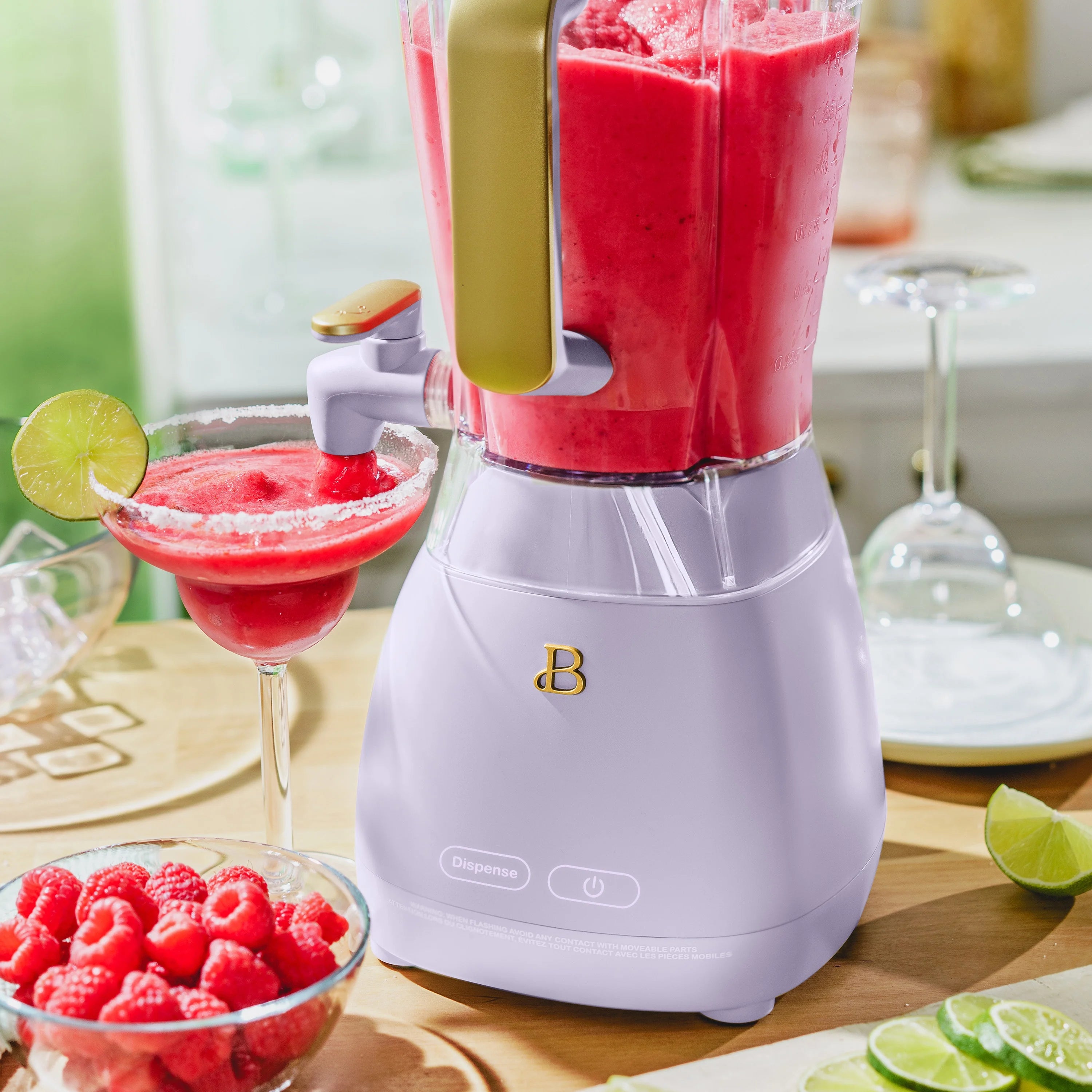 Beautiful Slush Crush 60 oz 4-Speed Frozen Drink Maker, White Icing by Drew Barrymore