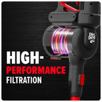 Dirt Devil Cordless Standing Stick Vacuum Cleaner, Carpet & Hard Floors, Above Floor Cleaning, LED Headlights, Lightweight, 25 Min. Run Time, for Home Use, BD57010V