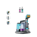 Shark StainStriker HairPro Carpet and Upholstery Cleaner, Portable with 3 Tools, 6oz Deep Clean Pro Formula and 12oz OXY Multiplier Formula, PX250 Dark Silver/Fuchsia