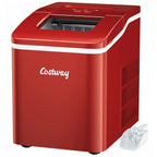 Costway Portable Ice Maker Machine Countertop 26Lbs/24H Self-cleaning w/ Scoop Green