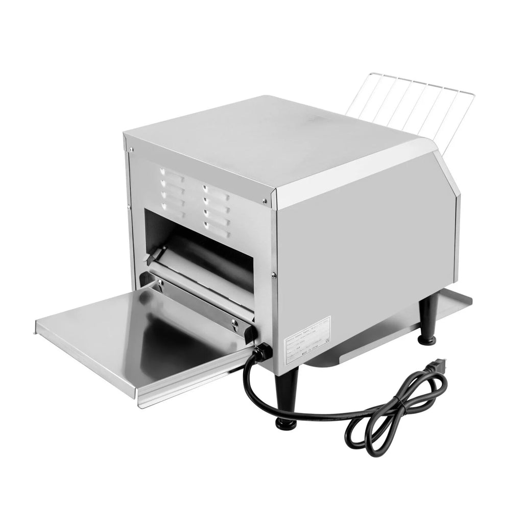 Miumaeov Conveyor Toaster 300 Slices/Hour Heavy Duty Commercial Conveyor Toaster 2200W Stainless Steel Toaster Oven for Restaurant & Home Use