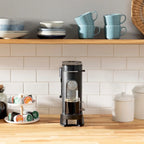 Specialty Single-Serve Iced Coffee Maker, K-Cup Pod Compatible with Foldaway Milk Frother - Black