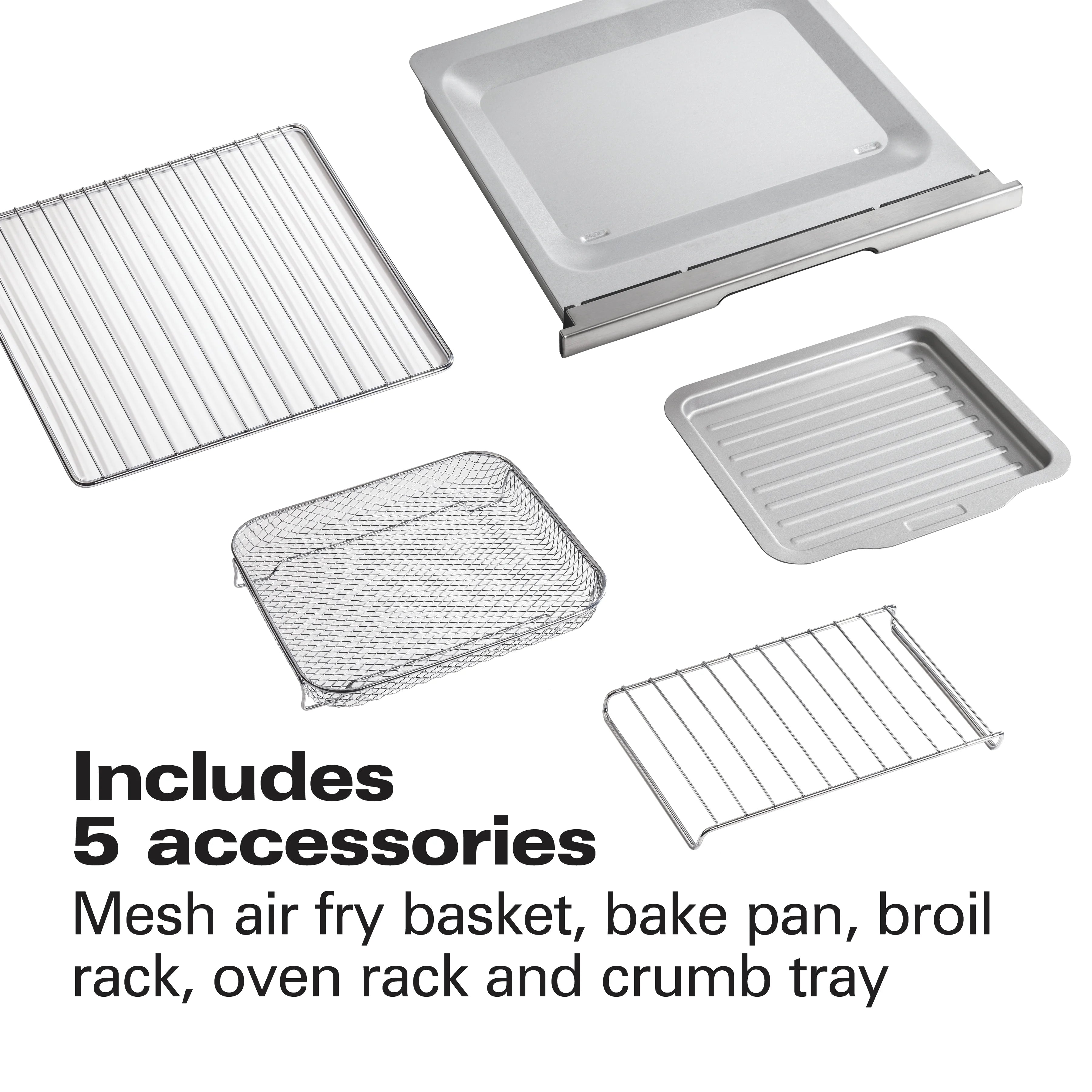 Hamilton Beach Professional Sure-Crisp Air Fryer Toaster Oven Combo with 6-in-1 Functionality, Stainless Steel