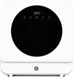NEILA Countertop Dishwasher - 5 Programs Portable Dishwasher with Touch Control & Air-Drying Function, 2 in 1 Tabletop Dishwasher for Home, Apartments - White