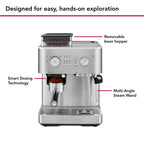 KitchenAid Semi-Automatic Espresso Machine with Burr Grinder | Brushed Stainless Steel