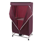 110V Wine Red Clothes Dryer Portable Travel Mini Dryer Machine 1200-1500W Electric Dryer For Homes, Apartments