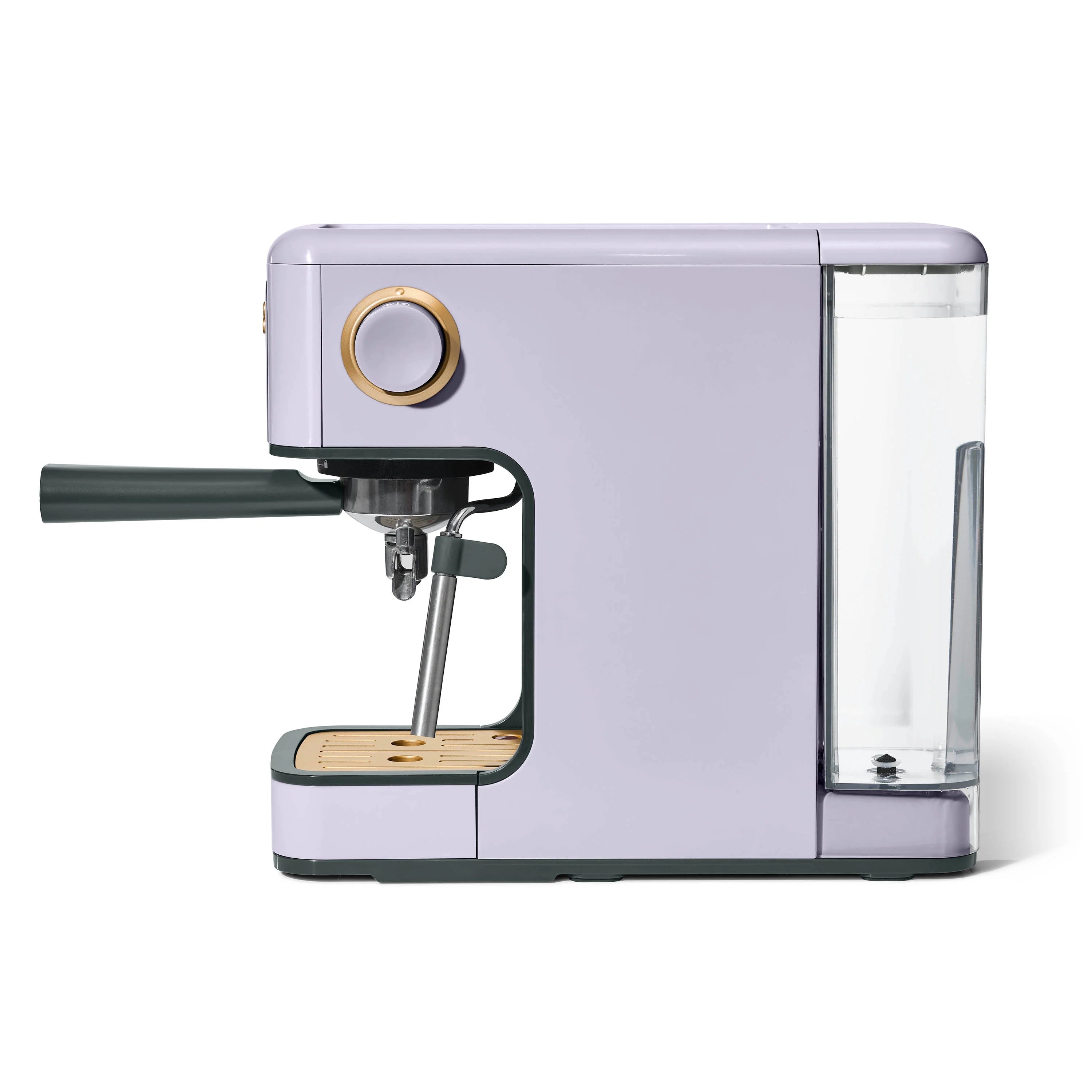 Beautiful Slim Espresso Machine with 20-Bar Pressure, Black Sesame by Drew Barrymore