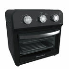 12.5 Quart Air Fryer Convection Toaster Oven, 1500W, 4 Cooking Modes, 7-in-1 Multifunction with Roast, Bake, Grill, Broil, Toast, Dehydrate, Defrost, Stainless Steel, Black