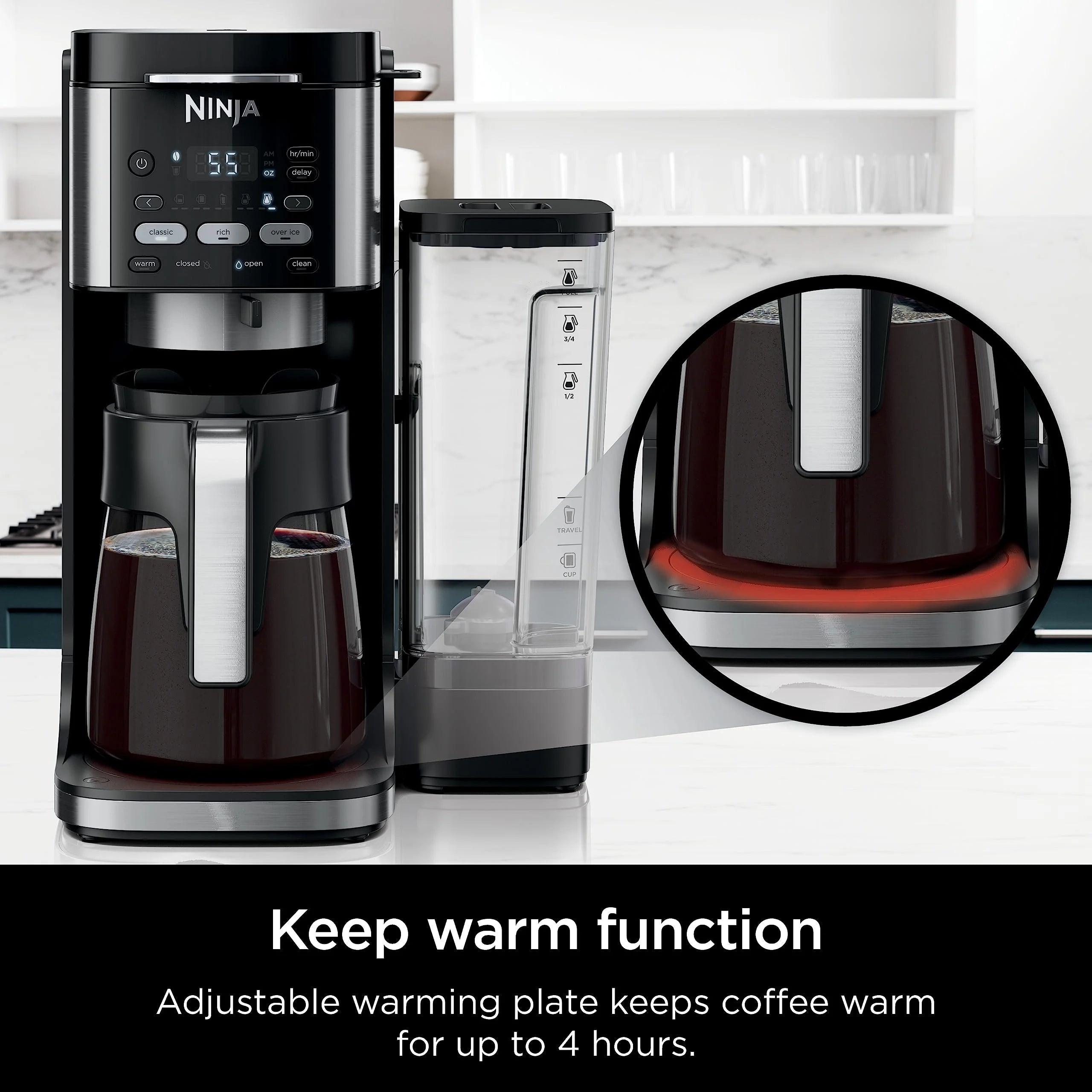 Ninja Drip Coffee Maker With K Cup Combo, DualBrew Pro Specialty Coffee System, Coffee Machine Compatible with K-Cup Pods, 12 Cup Single Serve Coffee Makers with Paper Filter, CFP301 Frother? F
