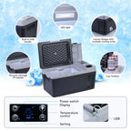 M optimized 12V Refrigerator 21 Quart Portable Refrigerator -7.6a?? to 50a??, 20L RV Freezer, Car Fridge with 12/24V DC and 110-240V AC, Portable Freezer Car Cooler for Camping Travel Outdoor & Home