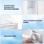 Electactic Upright Freezer, Energy Saving 2.1 Cu.ft Single Door Compact Upright Freezer with Reversible Door(White)