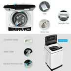 Kadyn 1.5 cu ft Full-Automatic Washing Machine with Stainless Steel Inner Barrel
