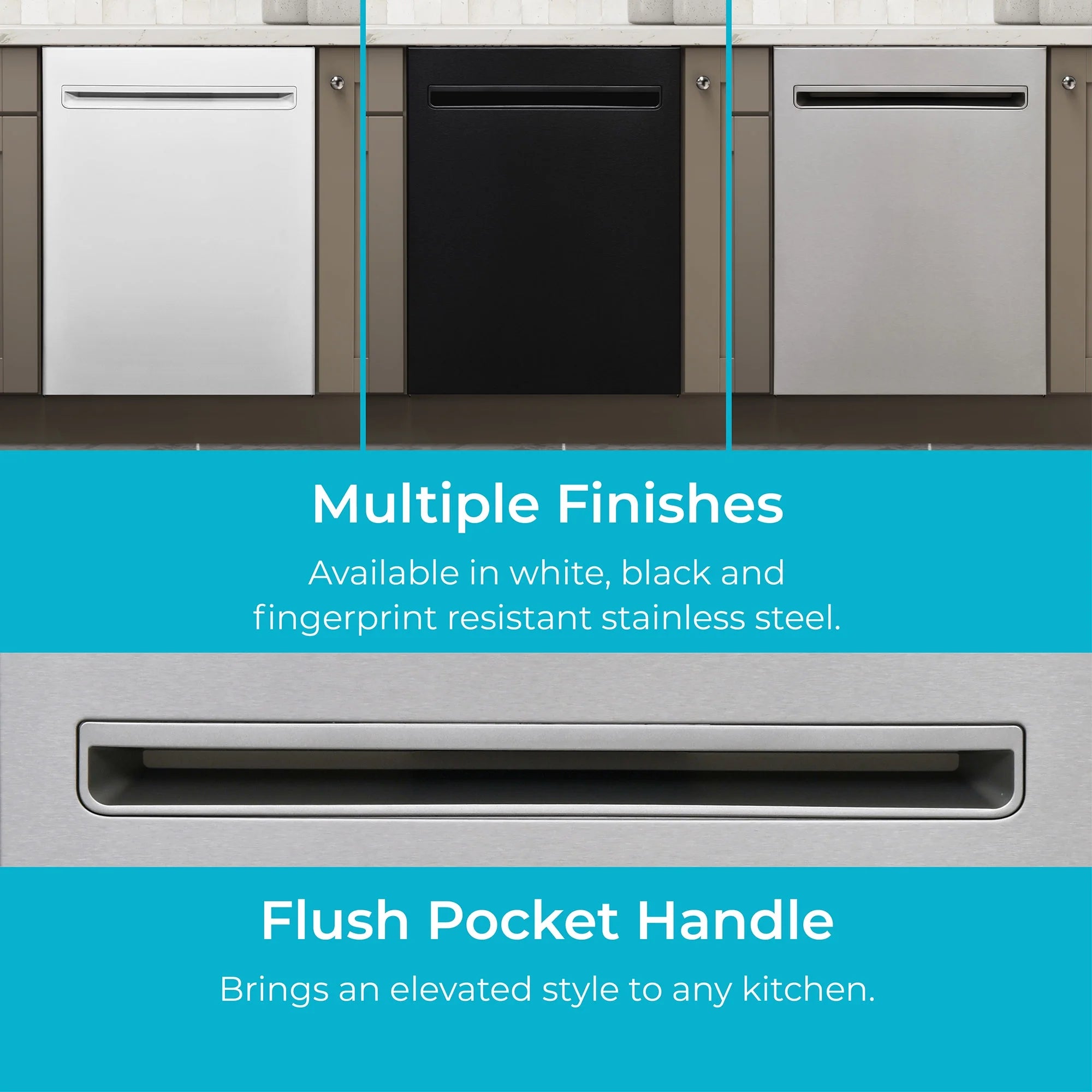Kenmore 02214639 24" Built-in Stainless Steel Tub Dishwasher, Removeable 3rd Rack, SmartWash, Black