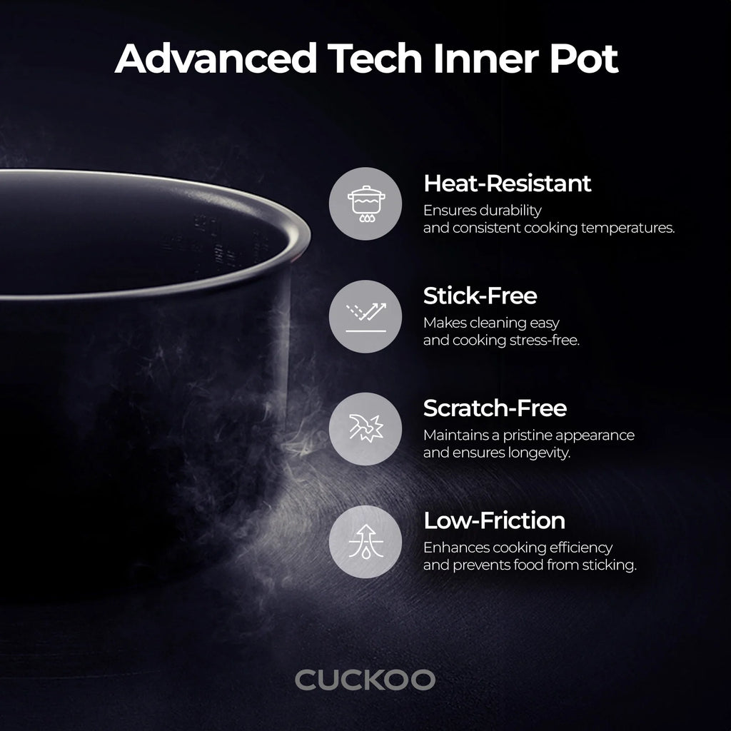 CUCKOO 60 Cups Cooked XL Rice Cooker Warmer with Nonstick Pot Easy Switch Start Silver/Black (CR-3055)