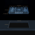 Empava 30 in. Gas Stove Cooktop with 5 3rd Gen Italy Sabaf Sealed Burners in Stainless Steel , EMV-30GC21