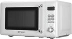 Countertop Microwave Oven with Push Button Control, LED Display, 700W 5 Power Levels, 8 Auto Menus, Glass Turntable and Child Safety Lock, 0.7-inch��Thunderbird Blue
