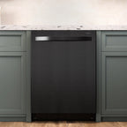 Cozy Home 24" Built-in Dishwasher, Stainless Steel Dish Washer Machine with Large 14-16 Place Settings, 8 Wash Cycles, Energy Star, Black