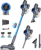 Lazyswan Cordless Vacuum Cleaner 35KPA 400W Stick Vacuum 50min 2200mAh for Home Pet Hair Car Carpet Hardwood Floor