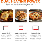 EAF0852SS 8.5Qt. Capacity Air Fryer Oven, Air Fry, Broil, Toast, Bake & Broil with Convection, Time and Temperature Controls, 800-, Includes 25 Delicious Recipes, Stainless Steel