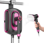 Newbealer Steamer for Clothes,2-in-1 1550W Turbocharged Garment Steamer & Iron ,3 Levels Smart Control Steaming,1.2L Detachable Tank,Auto Shut-Off,Self-Cleaning,Innovative Storage: Hang or Wall Mount