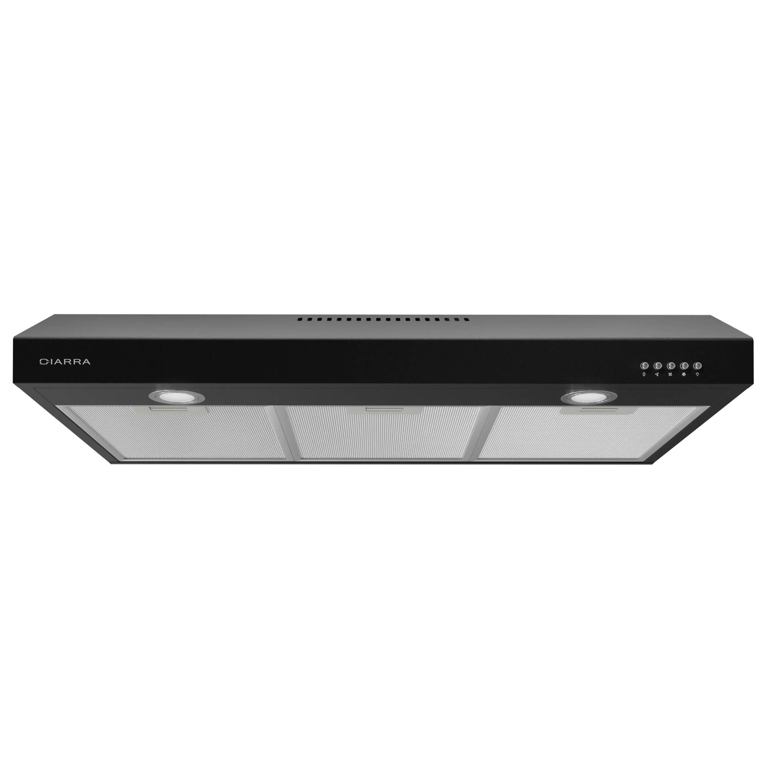 CIARRA Range Hood 30 inch Under Cabinet Ductless Ducted Convertible Slim Stove Vent Hood CAS90575