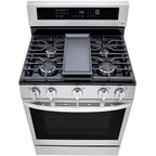 LG 30�� 5.8 cu ft Slide-In Gas Range in Stainless Steel