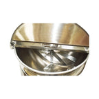 Jacketed Kettle Commercial Electric Cooking Pot Stirring Scraping Edge Three-Phase Tilting Soup Chili Sauce Beverage Jam Porridge 13.2 Gal 220V