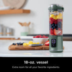 Ninja Blast Portable Blender, Cordless, 18oz. Vessel, Personal Blender for Shakes & Smoothies, BPA Free, Leakproof Lid & Sip Spout, USB-C Rechargeable, Dishwasher Safe Parts, Metallic Purple,