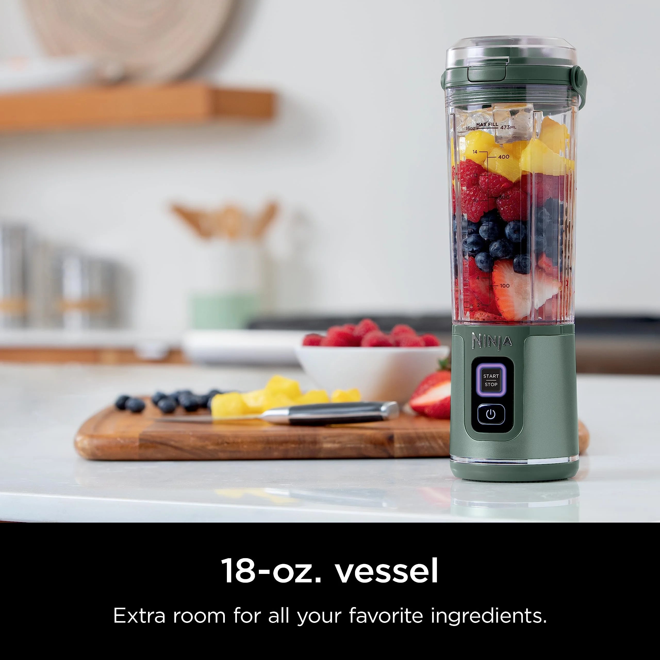 Ninja Blast Portable Blender, Cordless, 18oz. Vessel, Personal Blender for Shakes & Smoothies, BPA Free, Leakproof Lid & Sip Spout, USB-C Rechargeable, Dishwasher Safe Parts, Metallic Purple,