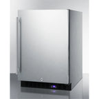 24" Wide Outdoor All-Freezer With Icemaker, Stainless Steel Cabinet