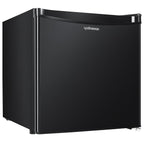 Upstreman 1.7 Cu ft Mini Fridge with Freezer Single Door Compact Refrigerator, Low Noise, Energy Saving, Adjustable Temperature, Reversible Door, for Home Office Dorm, Black FR17