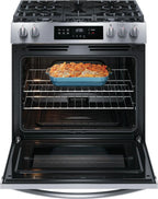 Frigidaire FCFG3062AS 30" Gas Range with Steam Clean, Stainless Steel