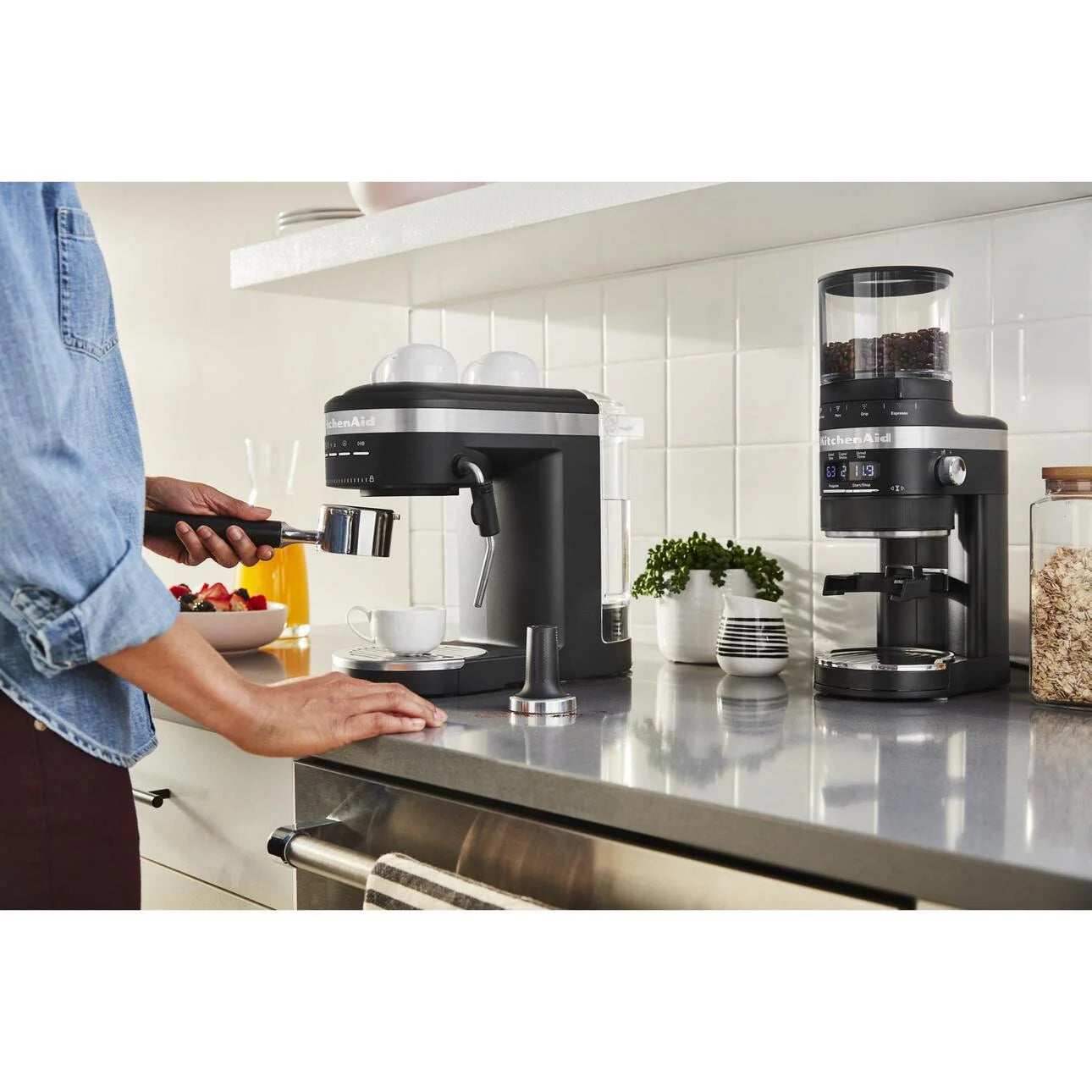 KitchenAid Semi-Automatic Espresso Machine, Black Matte KES6403