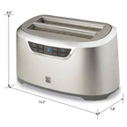 Kenmore Elite 4-Slice Toaster with Auto Lift, Long Slot, Stainless Steel, Digital Controls, Extra Wide Slots