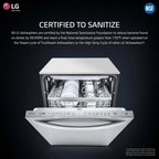 LG LDP6810SS 44 dBA Top Control Smart Dishwasher with QuadWash
