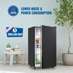 WANAI 3.2 Cu.ft Mini Refrigerator with 5 Temp Control Small Fridge Compact Size for Any Room Silver
