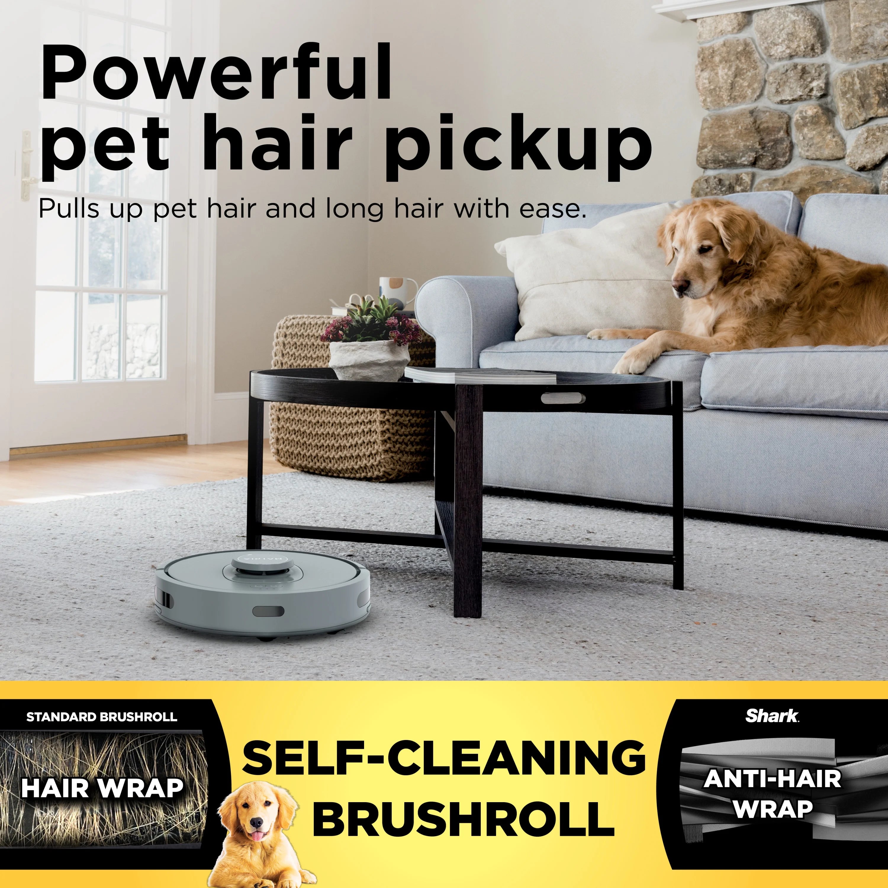Shark Matrix Self-Empty Robot Vacuum with No Spots Missed on Carpets & Hard Floors, RV2300AE