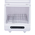 110V 1200W Portable Countertop Dishwasher with 12 Water Outlets and 360?�� Spraying Cleaning 15.74*15.74*17.71in for Homes, Apartments, Dormitories