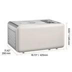 KFFKFF Automatic Ice Cream Maker with Built-in Compressor, 2-Quart Capacity, Stainless Steel Electric Gelato and Sorbet Machine, 3 Modes for Home Use