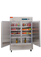 Westlake Commercial Reach In Upright Freezer WKF-49B Double Solid Door Stainless Steel 49 Cu. ft