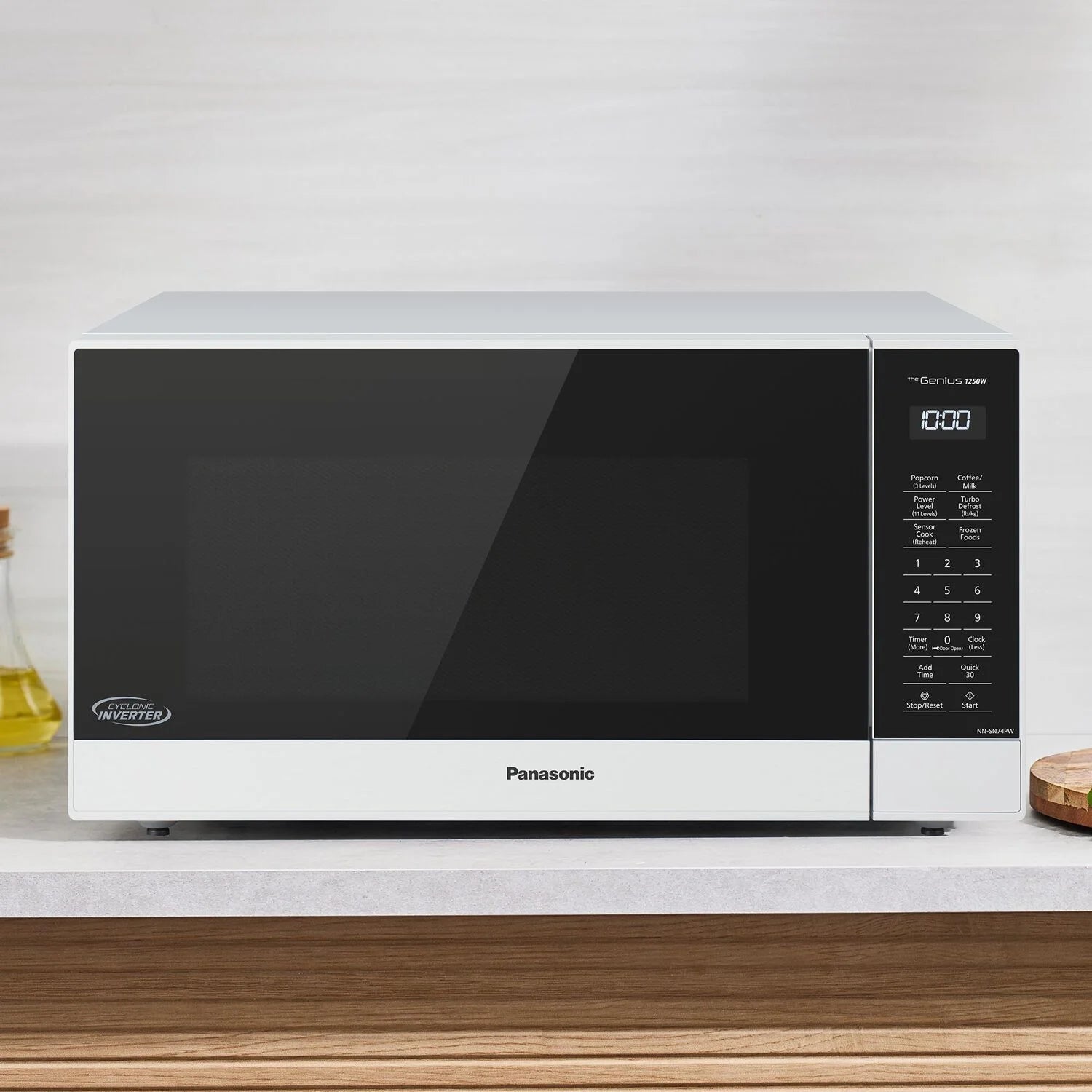 Panasonic 1.6-cu. ft. 1250W Countertop Microwave with Inverter Technology, Black NN-SN74PB